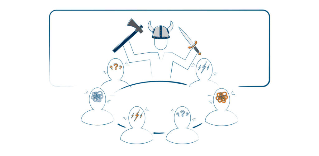 A viking leader is in a A viking leader is in a