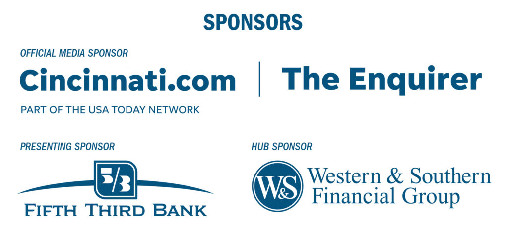 Logos of the 3 corporate sponsors for Scurry 2019