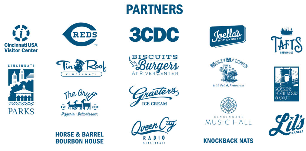 Logos of all the venu partners for Scurry 2019