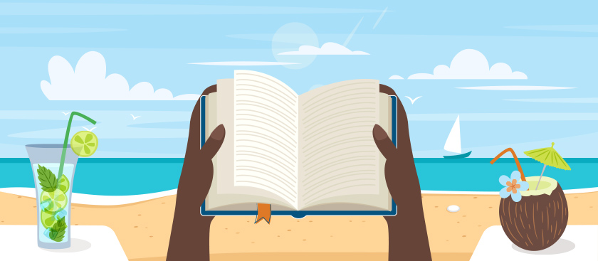 Illustration of enjoying the next vacation