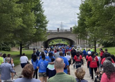 People walking on the DaySpring Walk for Dreams in May 2022.