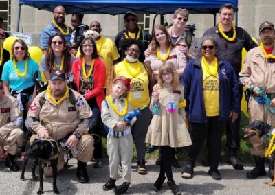 Photo of volunteers at the DaySpring Walk for Dreams in May 2022.